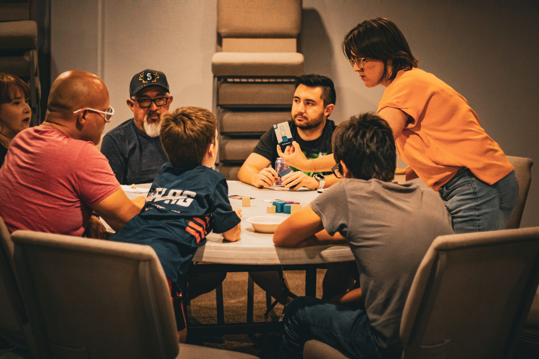 A group gathered around a table